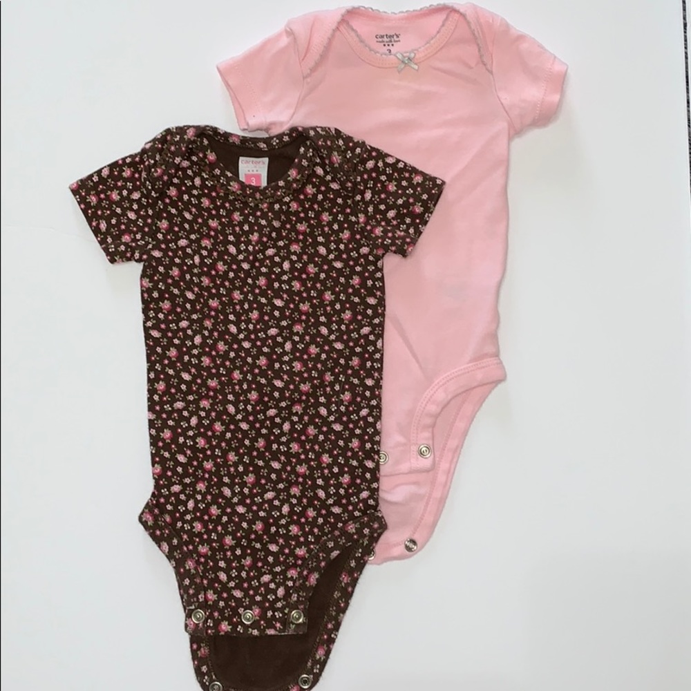 Carter’s Girls Onesies Short Sleeves, 3 months